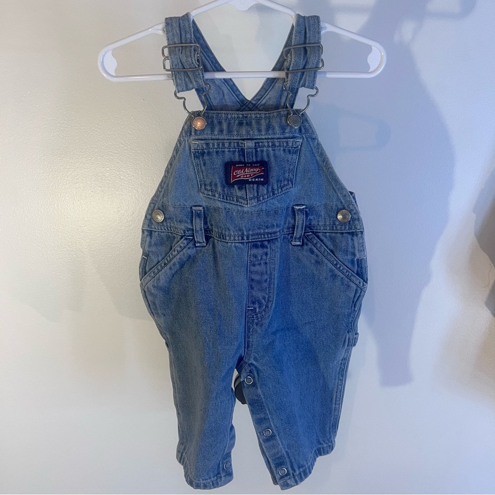 Baby Old Navy Denim Overalls Size 3-6 months